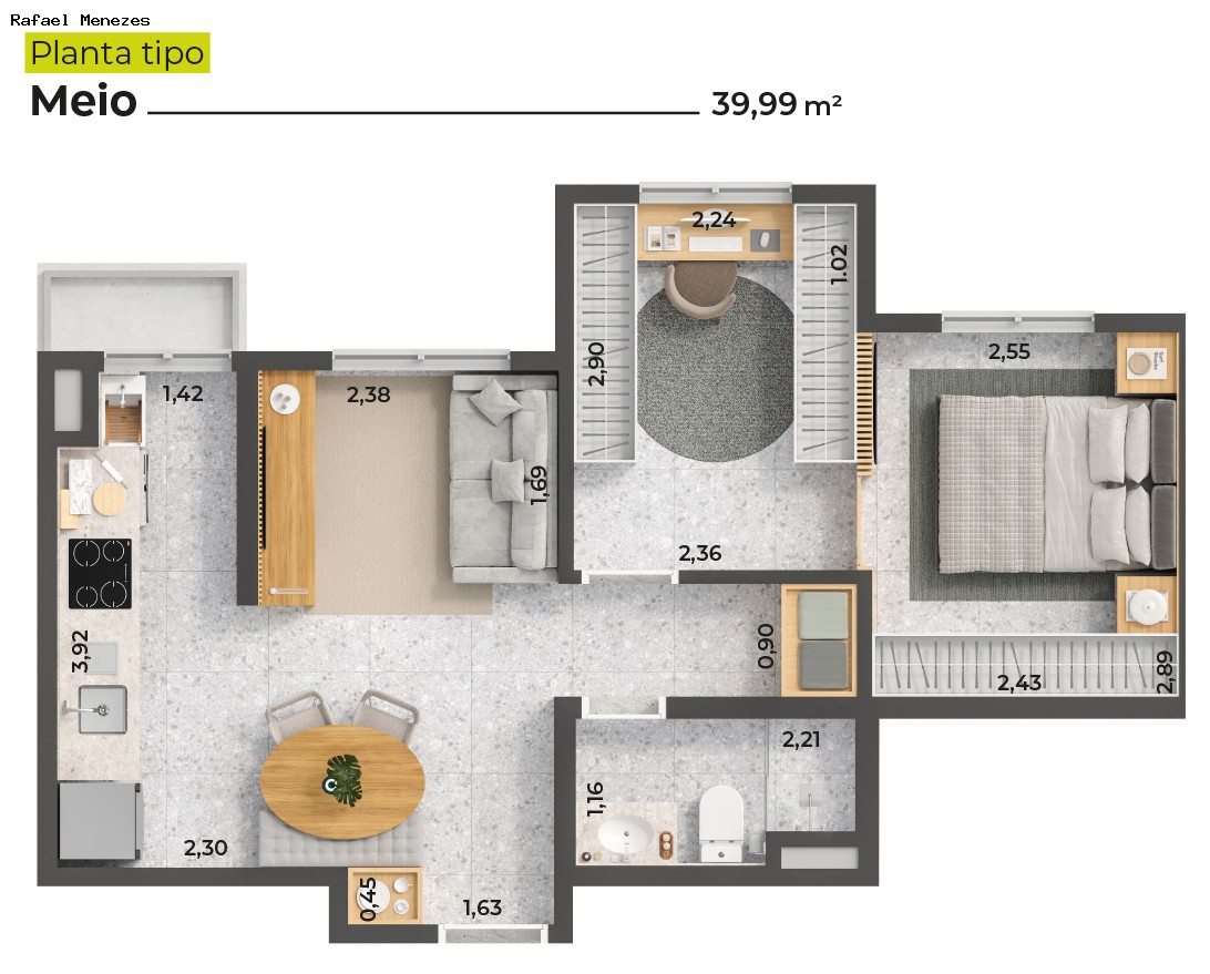 Apartamento, 2 quartos, 39 m² - Foto 19