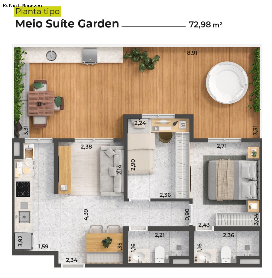 Apartamento, 2 quartos, 39 m² - Foto 22